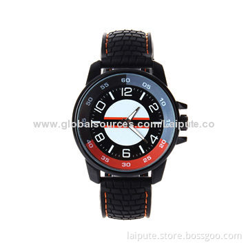 Sales Newest Fashionable Quartz Automatic Watch with Silicone Strap and Alloy CaseNew